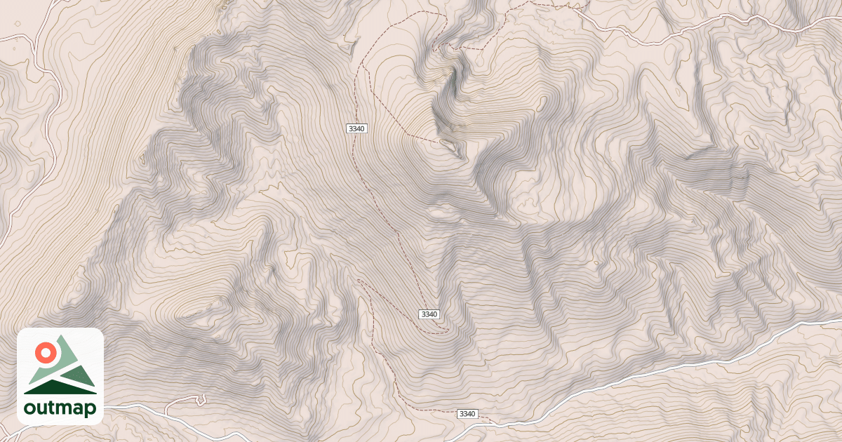 Map of Paris Peak