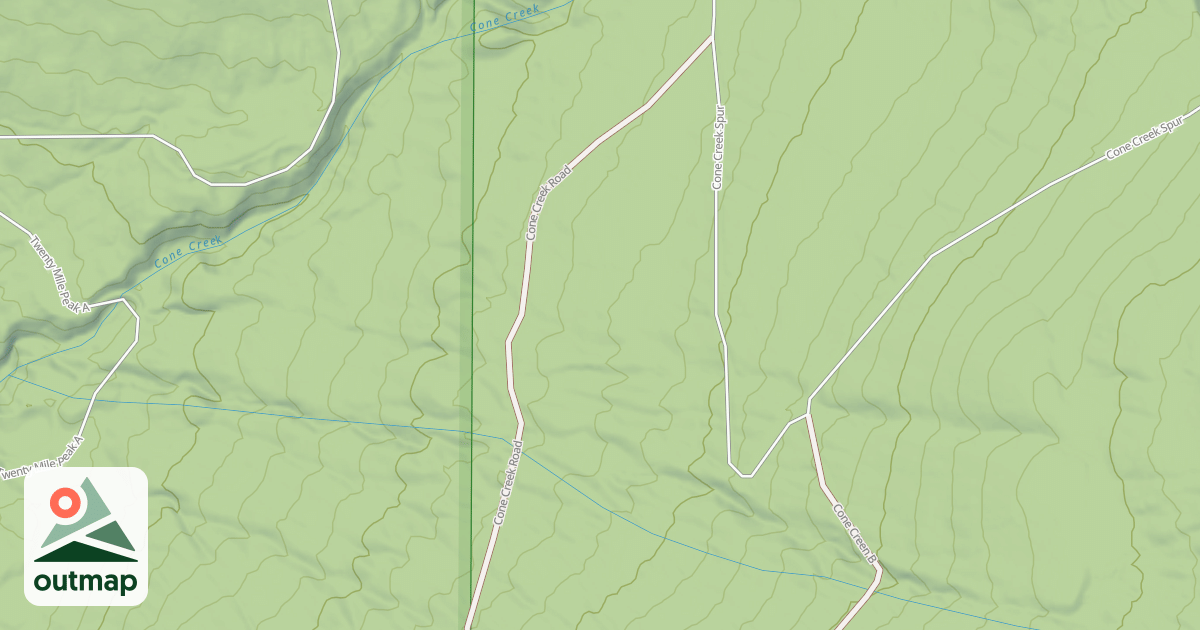 Map of CONE CREEK