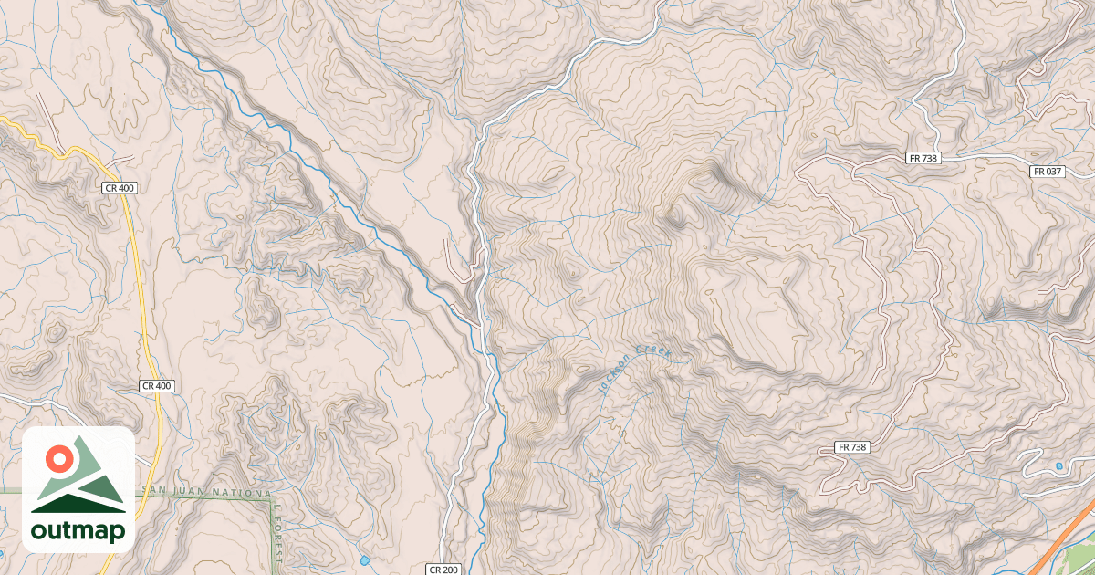Map of SNOWBALL CRK