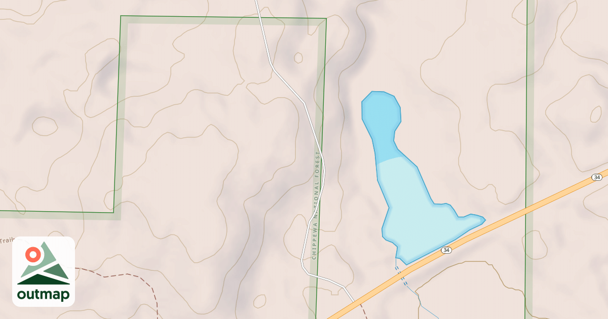 Map of MN 34 SPUR 2628