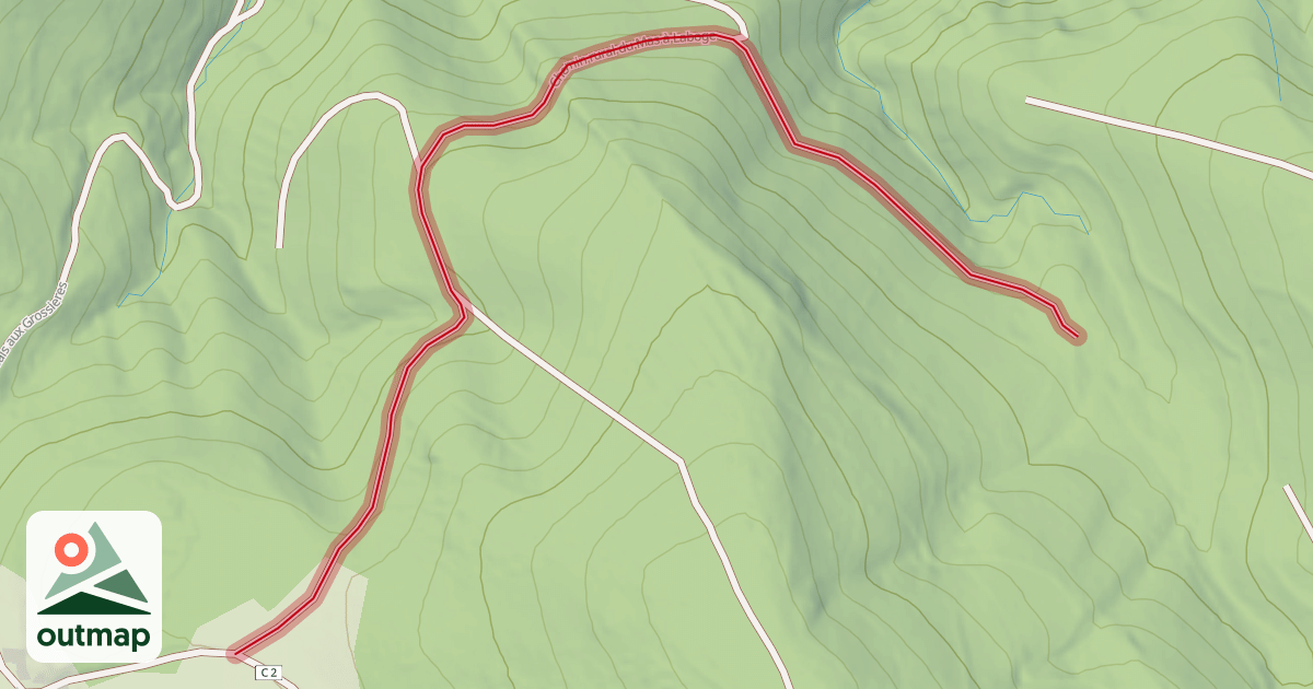 Map of Chemin rural du Mas à Laboge