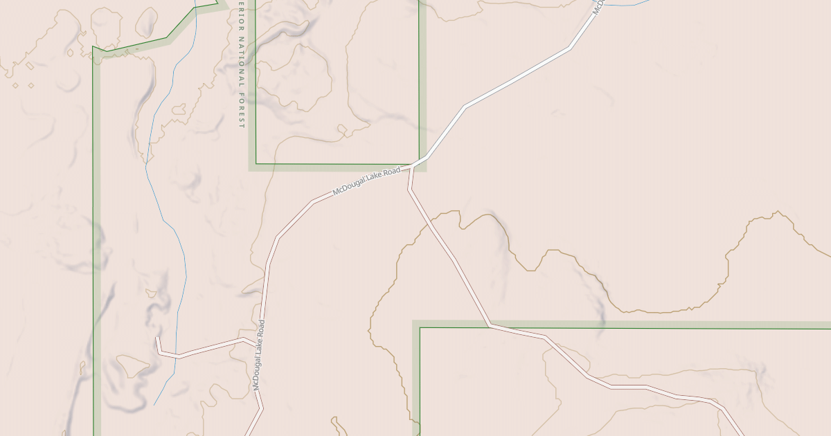 Map preview of MCDOUGAL LAKE