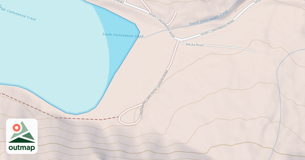 Map of COTTONWOOD LAKE PG