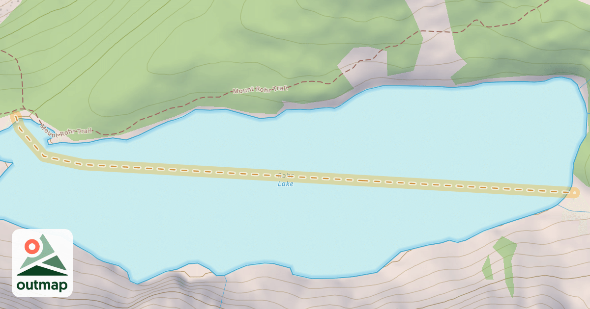 Map of Mount Rohr Winter Route