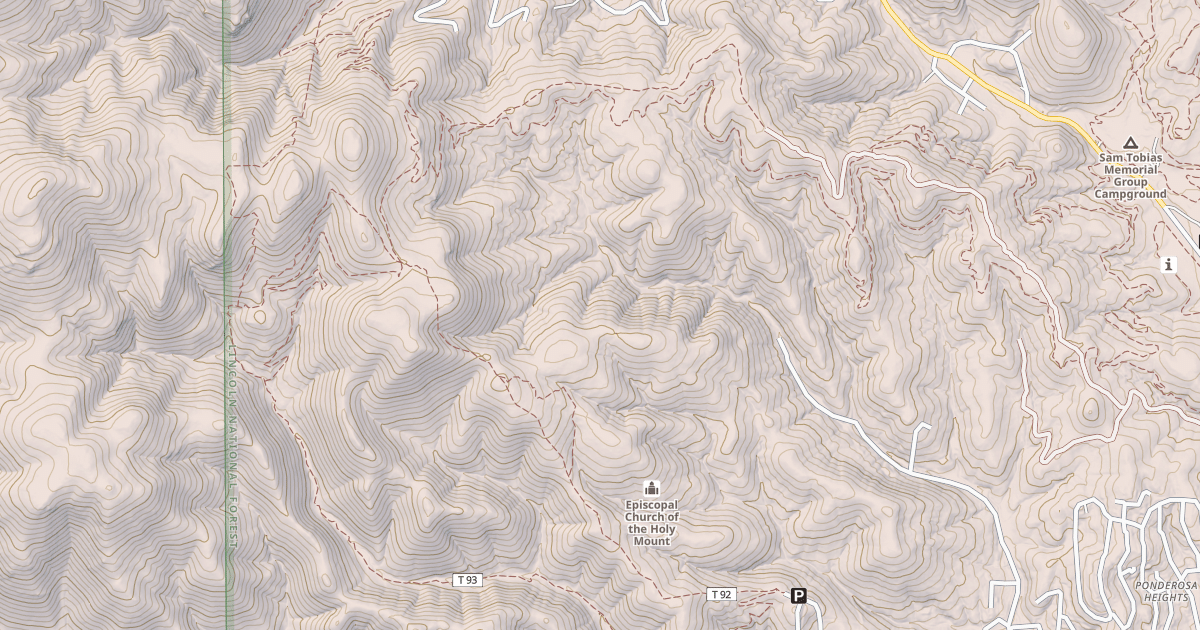 Map preview of Perk Ridge Trail