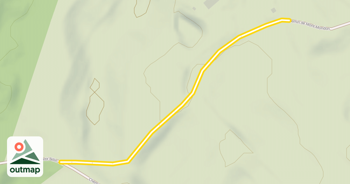 Map of Chemin de Mont-Mondon
