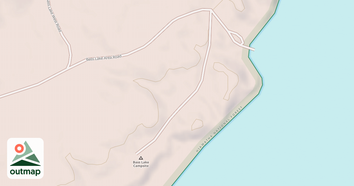 Map of BASS LAKE AREA SPUR B