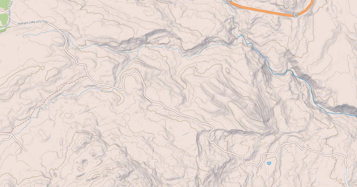 Map preview of PELHAM LAKE ATV TRAIL
