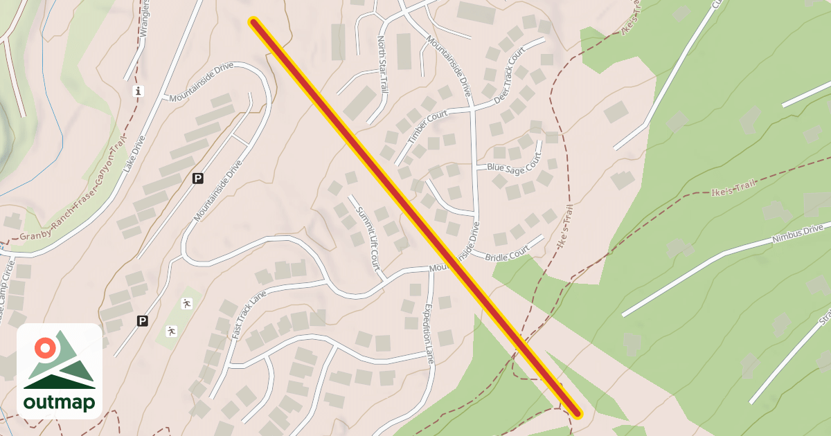 Map of Kicking Horse Lift