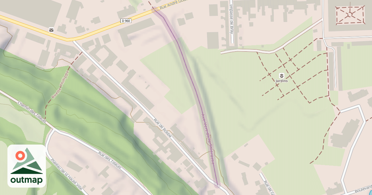 Map of Axe Vert de la Thiérache