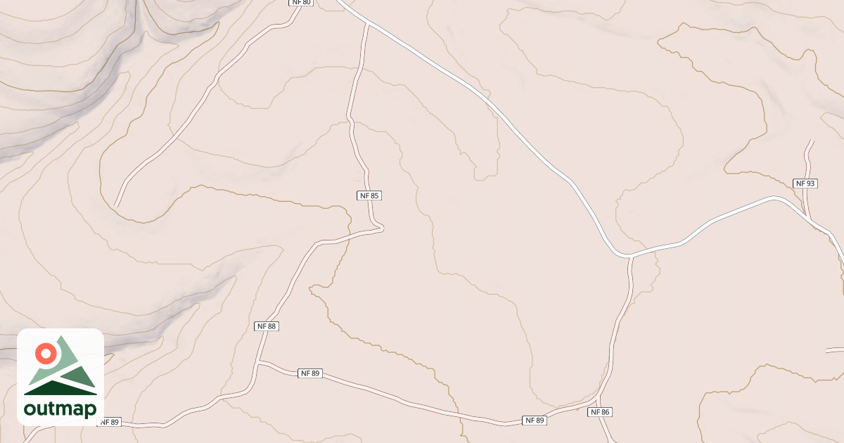 Map of USFS Motor Vehicle Use Map Roads {6531BB00-839C-4175-BC0E-9273AF1DADE4}