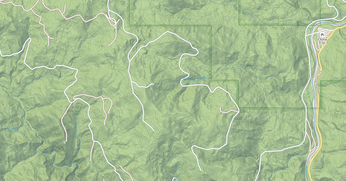 Map preview of HICKEY CREEK