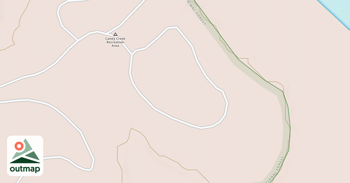 Map of CANEY CR ELM LOOP