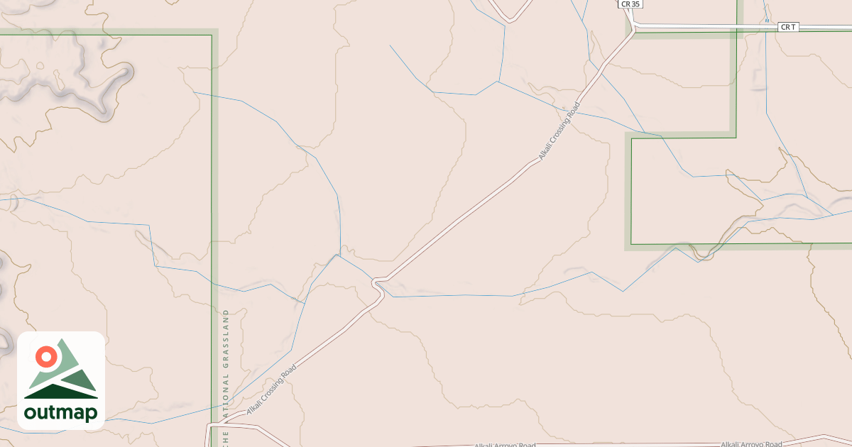 Map of ALKALI CROSSING
