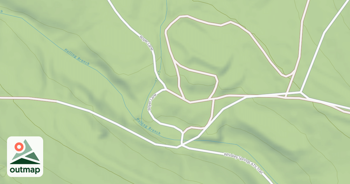Map of Whiskey Springs Trails