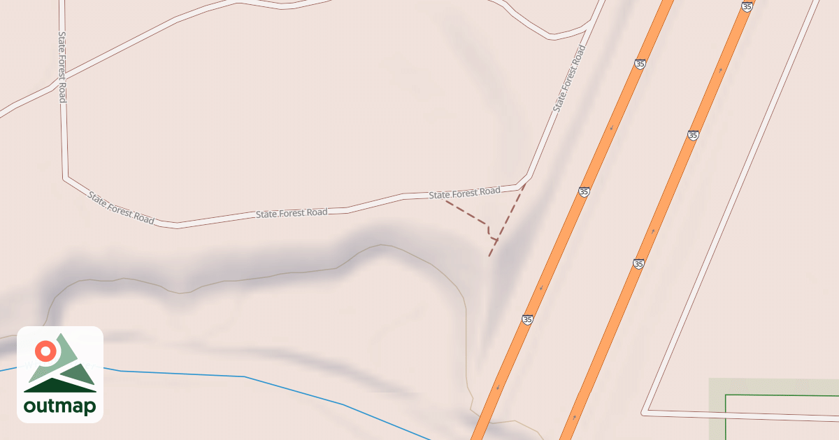 Map of General C.C. Andrews State Forest Trails