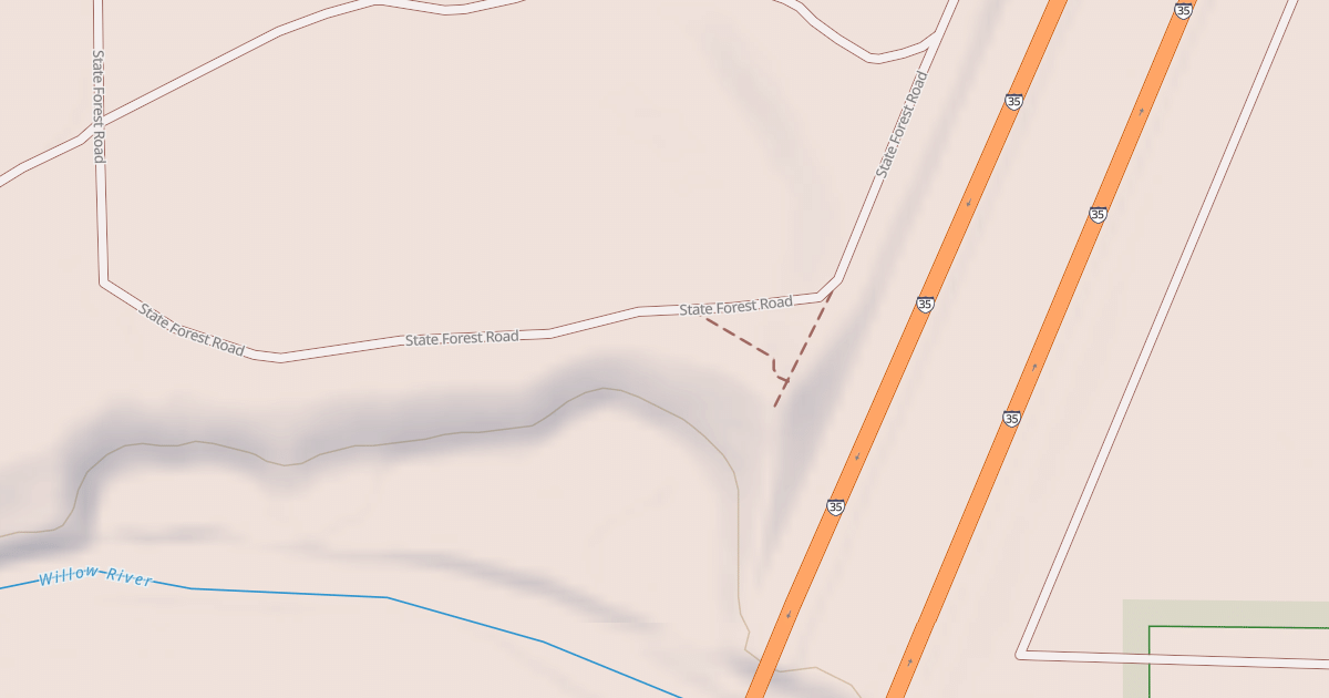 Map preview of General C.C. Andrews State Forest Trails