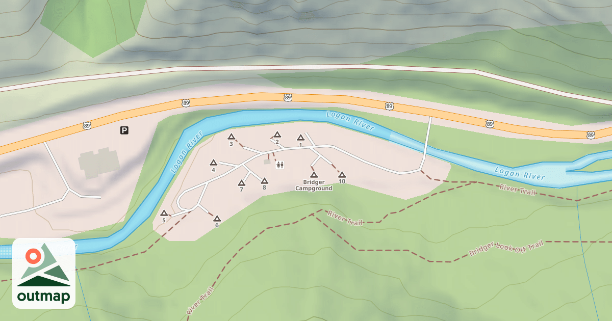 Map of BRIDGER C G