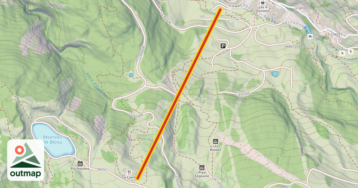 Map of Bézou