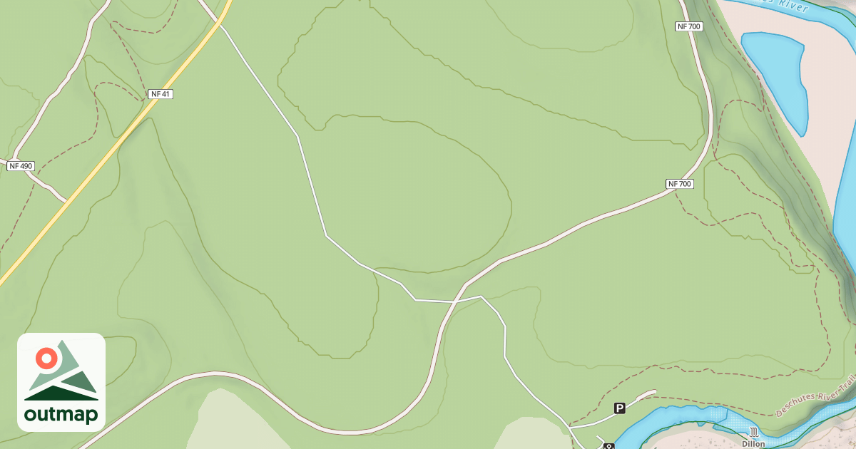 Map of DILLON FALLS RD
