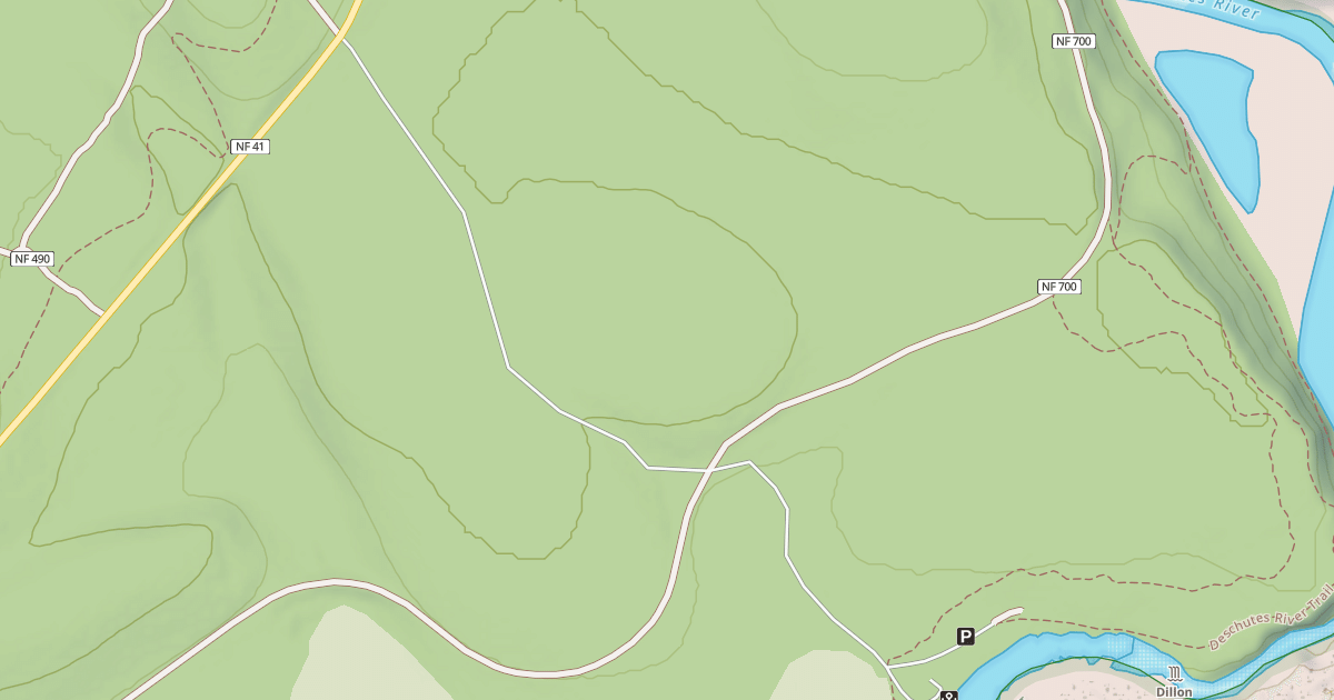 Map preview of DILLON FALLS RD