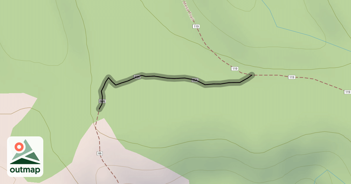 Map of Soldier Pass Spur A