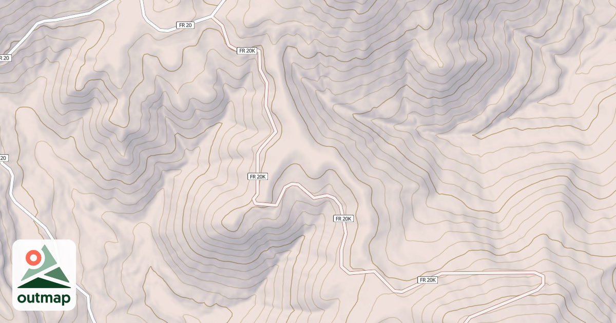 Map of REDTOP LOOKOUT