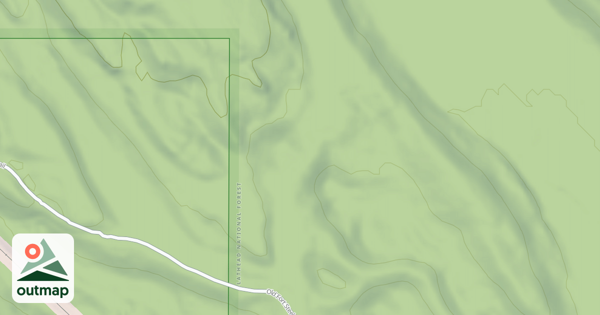 Map of FORT STEELE TRAIL B