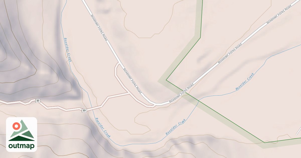 Map of BOXELDER FORKS