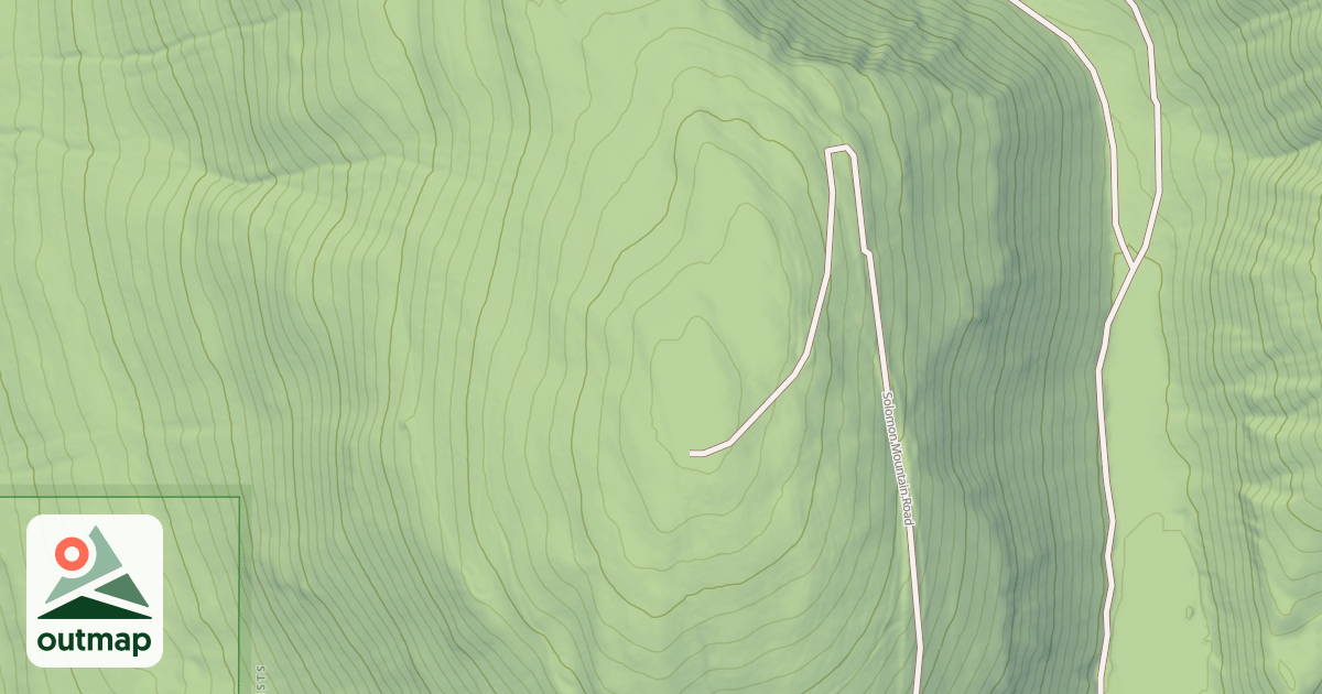 Map of SOLOMON MOUNTAIN A