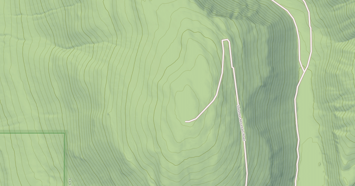 Map preview of SOLOMON MOUNTAIN A