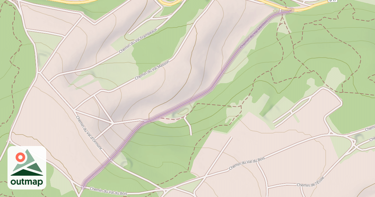 Map of Chemin du Val Masson