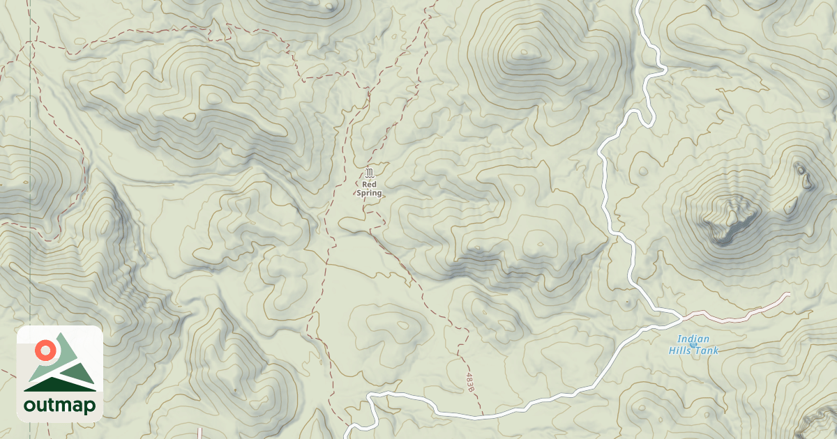 Map of RED SPRING