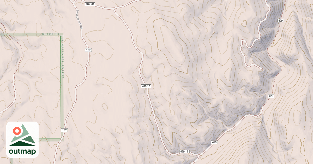 Map of BITTERSWEET CR BR 1B