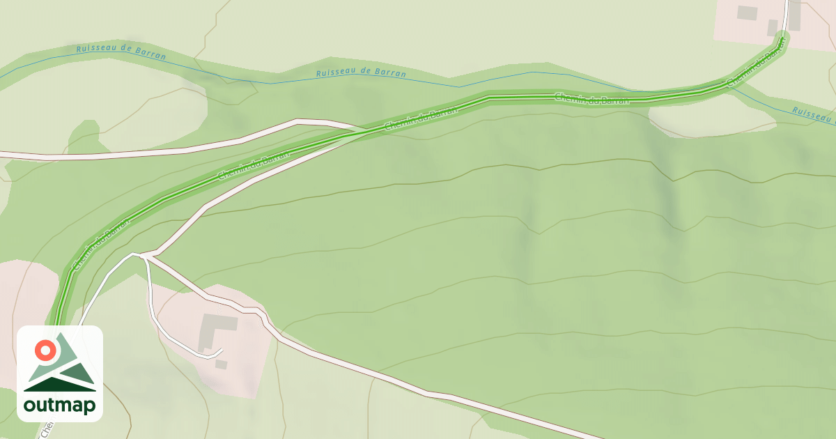 Map of Chemin du Barran