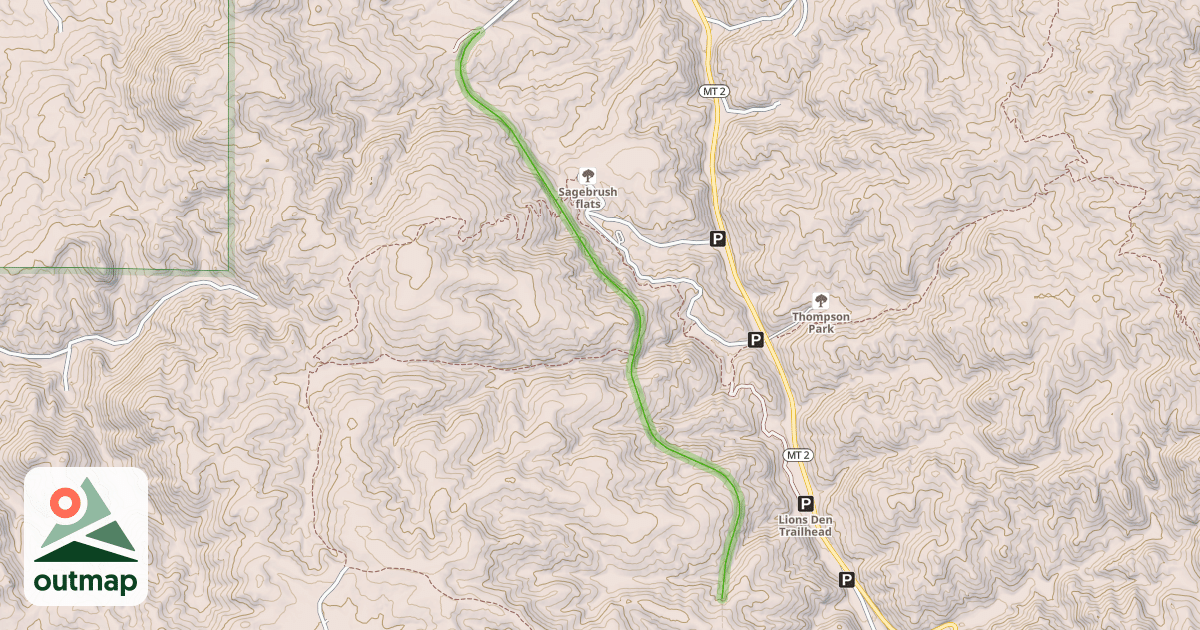 Map of Old Milwaukee Road
