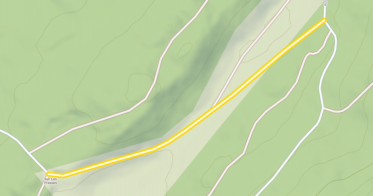 Map preview of Route Forestière Sous les Gyps