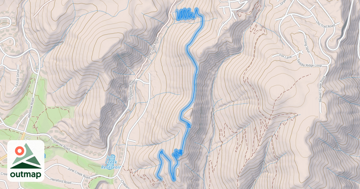 Map of Wild West Ridge