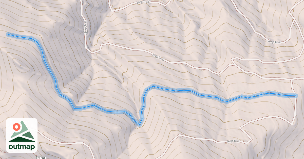 Map of Jeep Trail