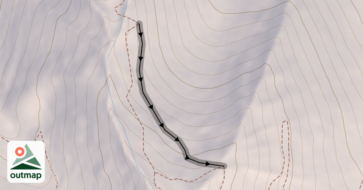 Map of Rowdy Ravine bypass