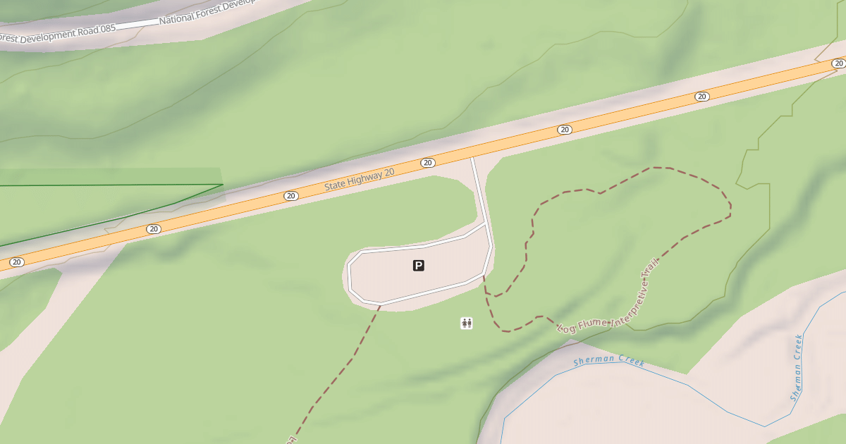 Map preview of LOG FLUME HERITAGE SITE -ADMIN
