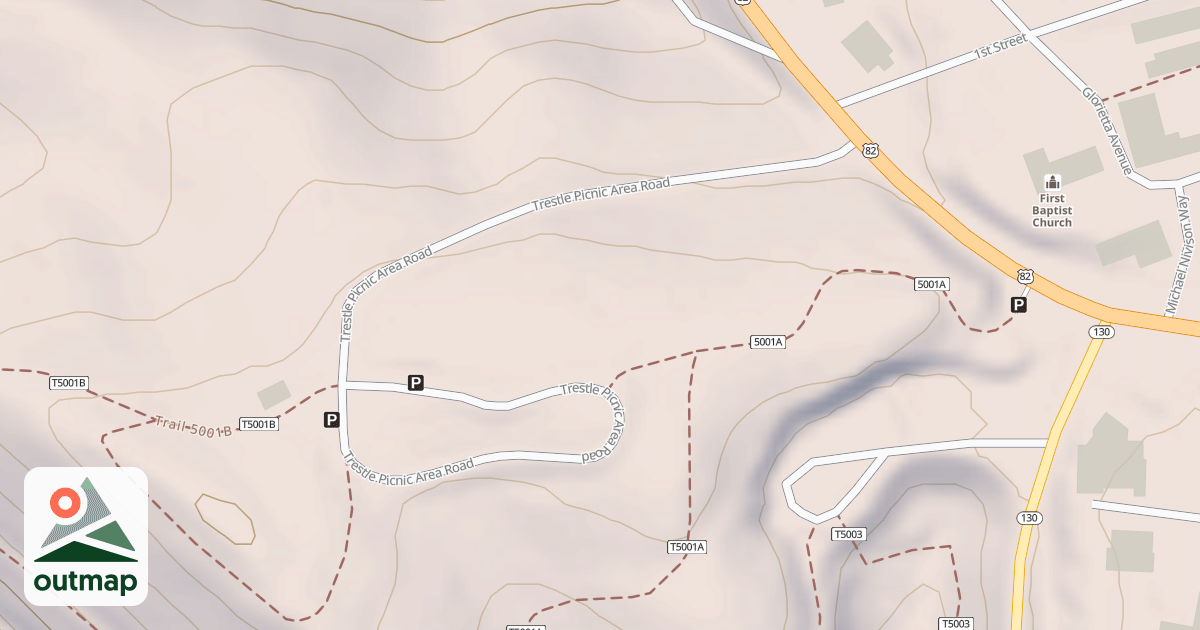Map of TRESTLE PICNIC AREA