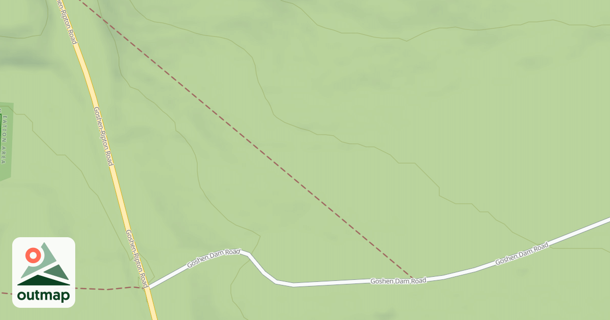 Map of Goshen Dam