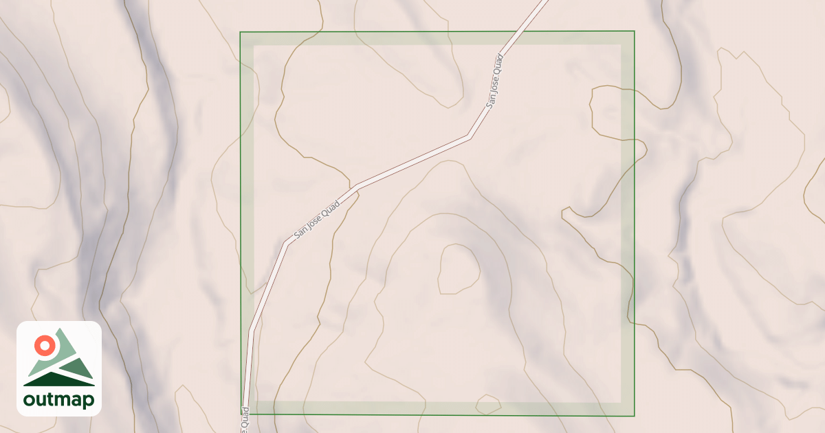 Map of SAN JOSE QUAD