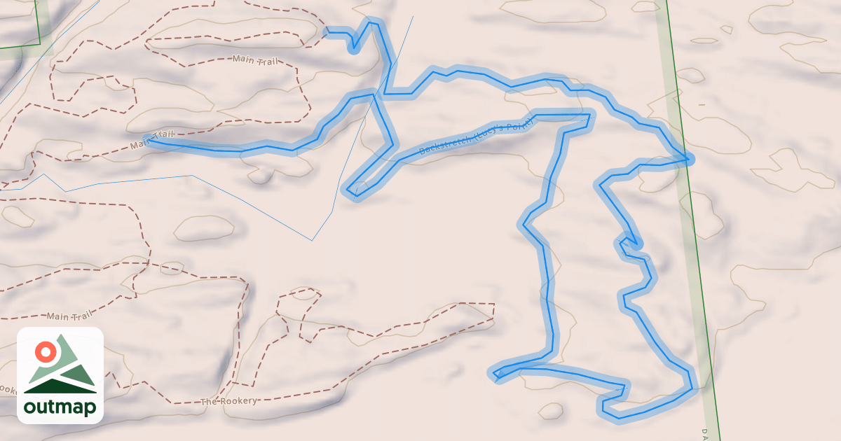 Map of Backstretch (Lucy's Point)