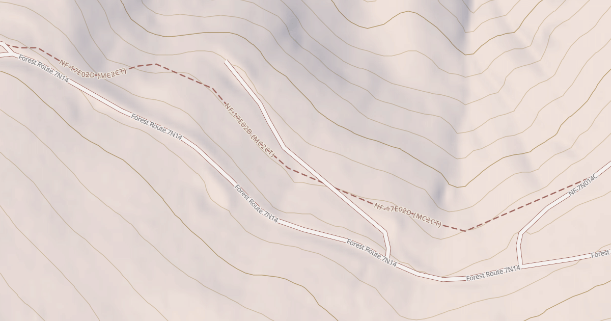 Map preview of USFS National Forest System Roads {343CA7B6-64DF-4416-8938-AB6B5059F960}