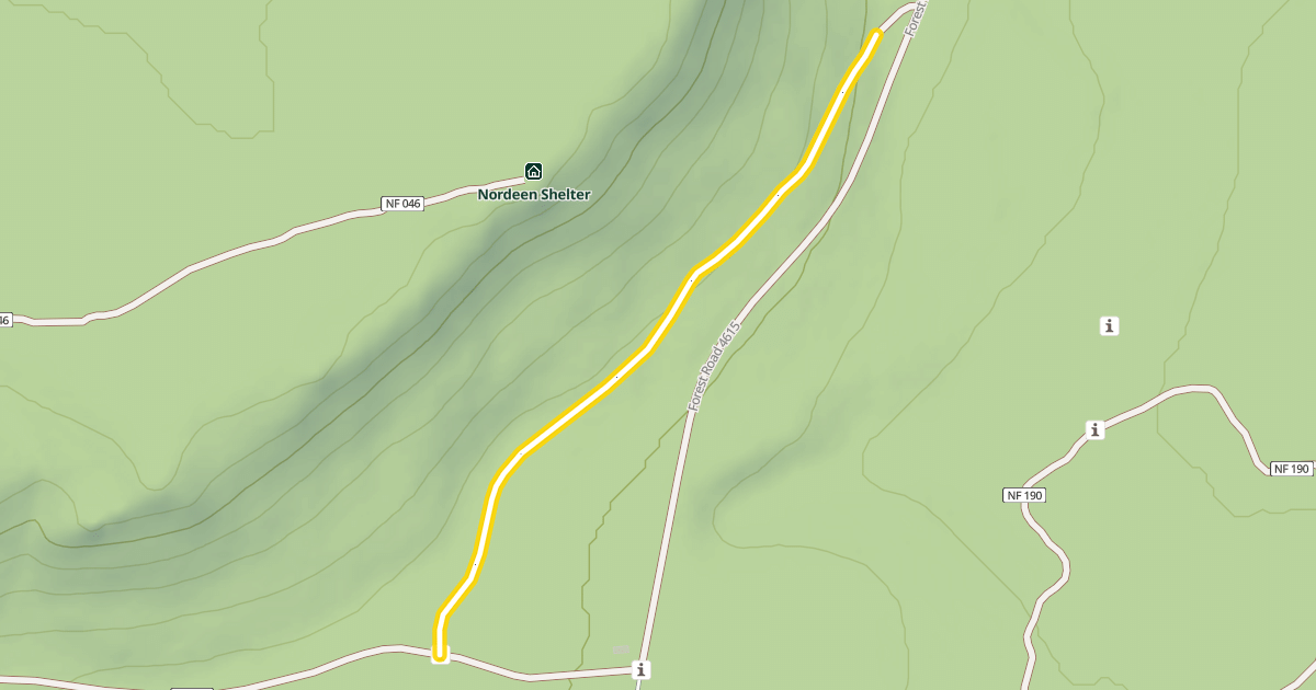 Map preview of Forest Road 4615-044