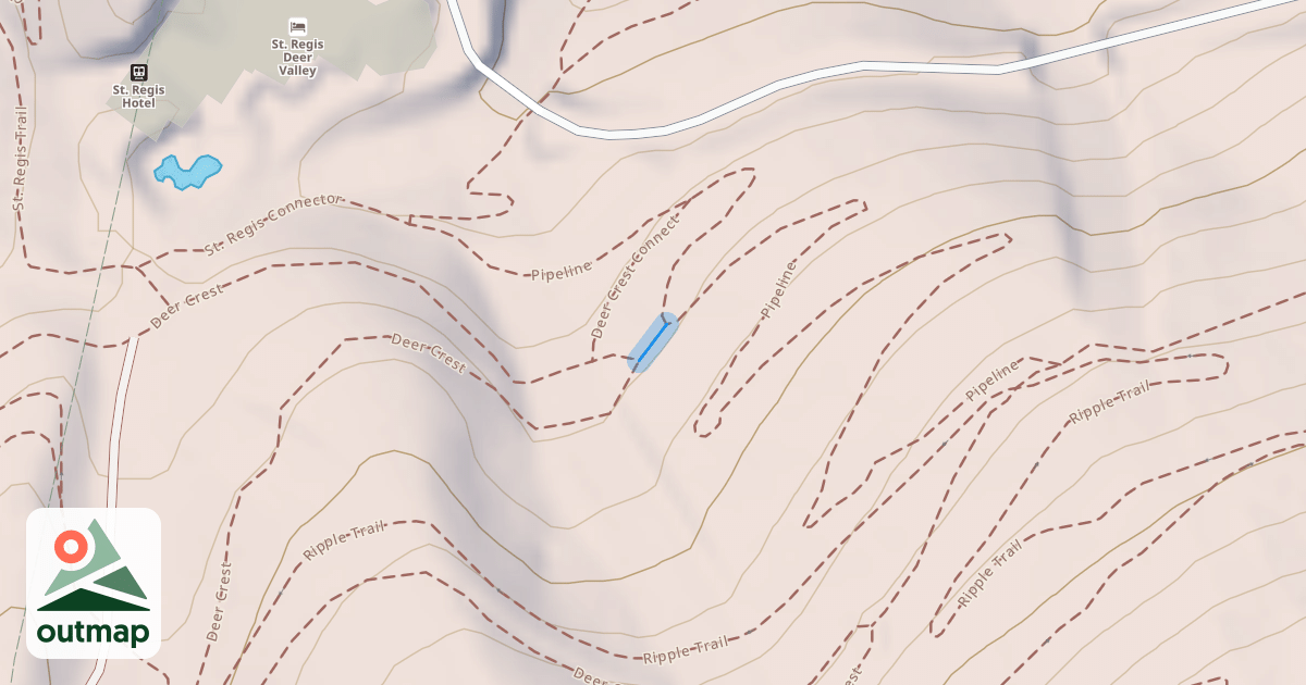 Map of Gap to Deer Crest