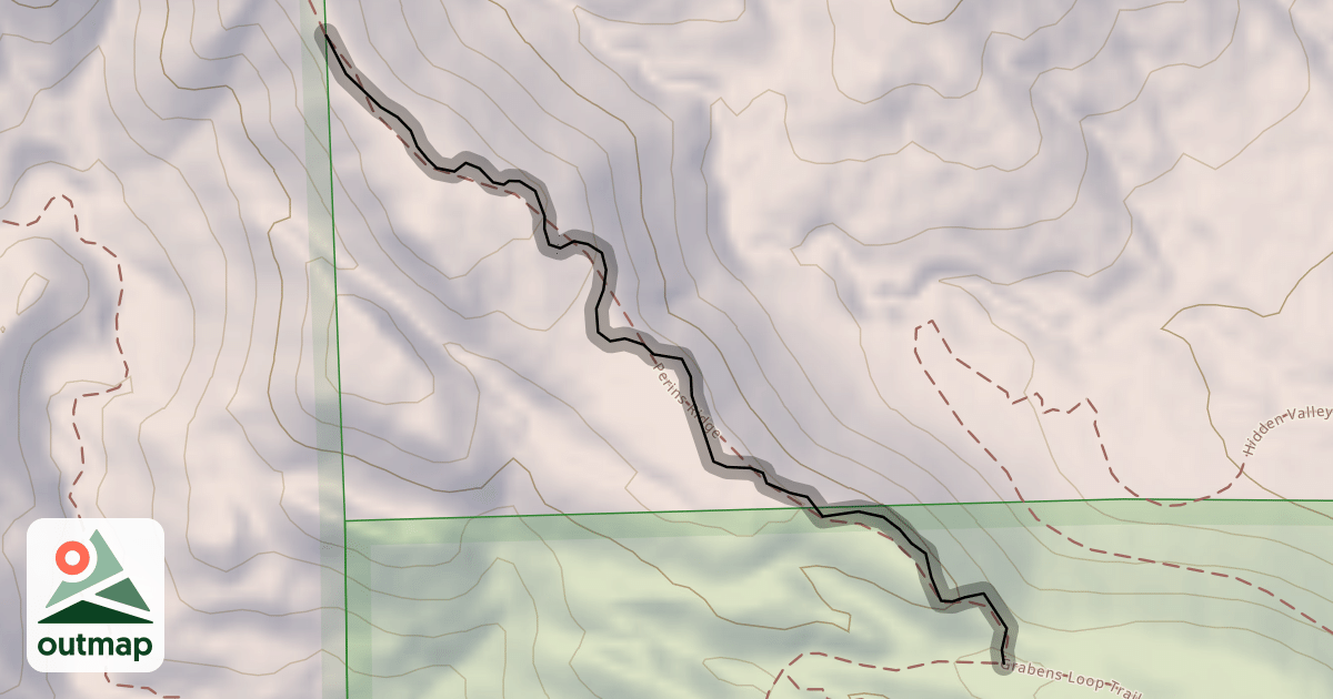 Map of Perins Ridge