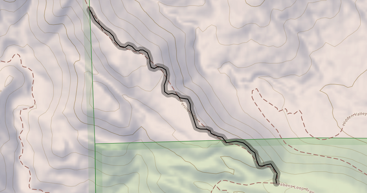 Map preview of Perins Ridge